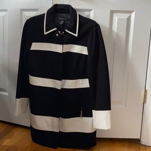 INC black and white (leather) jacket